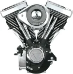 S&S Cycle Moto V80 Complete Assembly Engine – Wrinkle Black